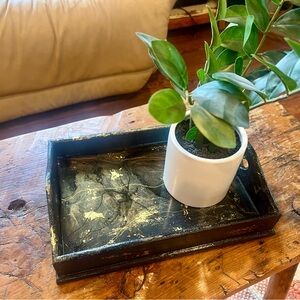 Elegant Black Marble Tray